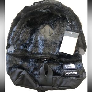 Supreme x The North Face faux fur backpack, black